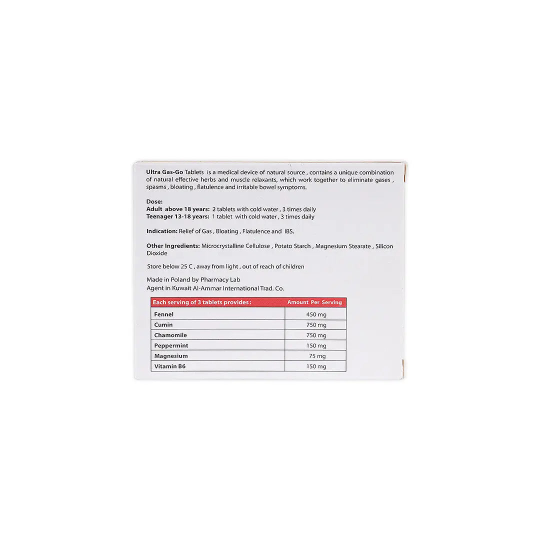Ultra Gas Go 45 Tablets