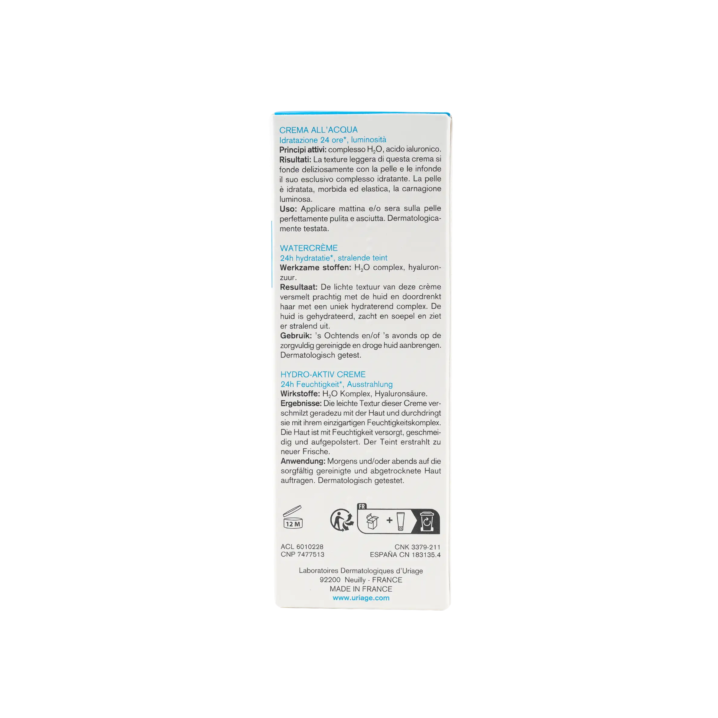 Uriage EAU Thermale Light Water Cream 40Ml