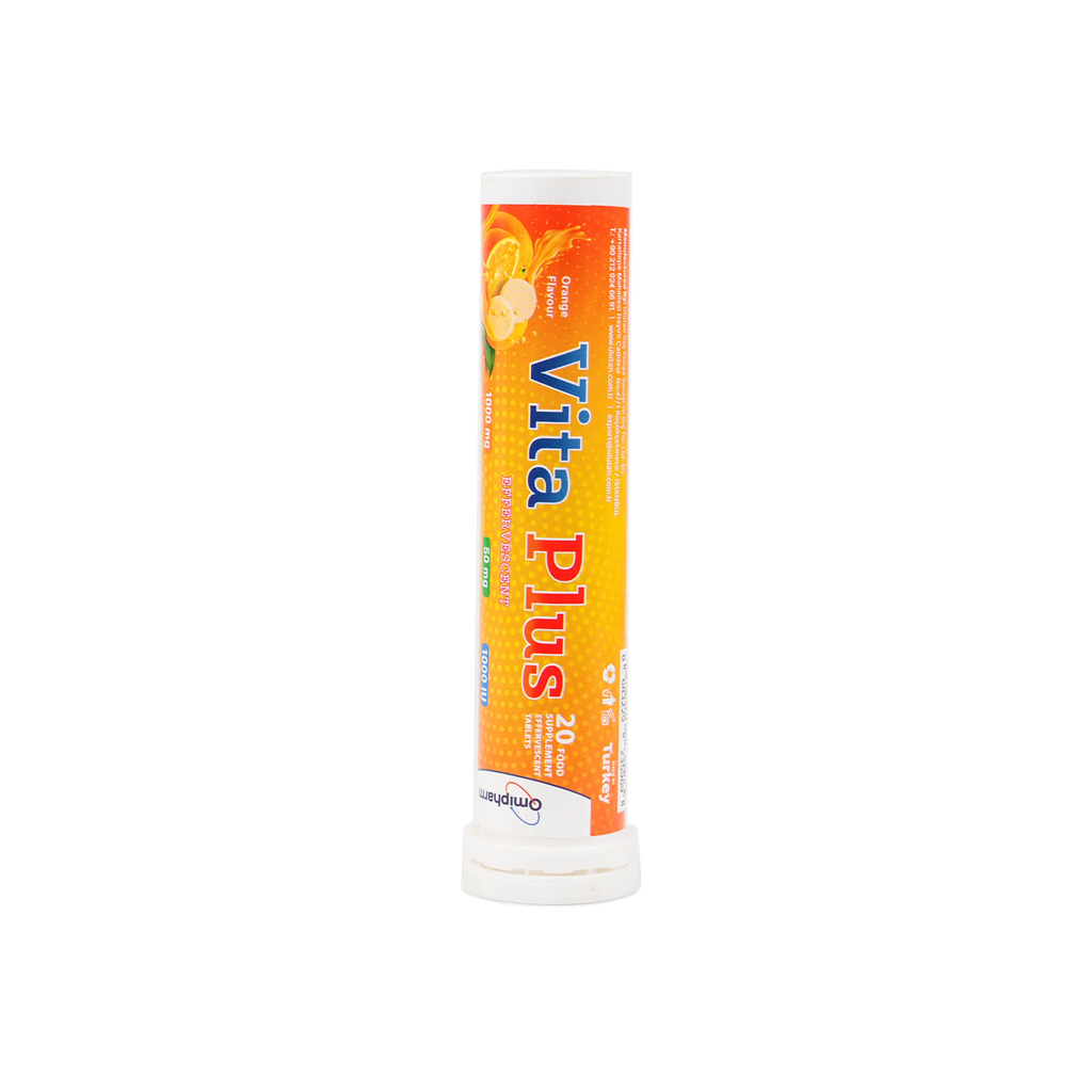 Vita Plus Vit C + Zn + Vit D3 20 Effervescent