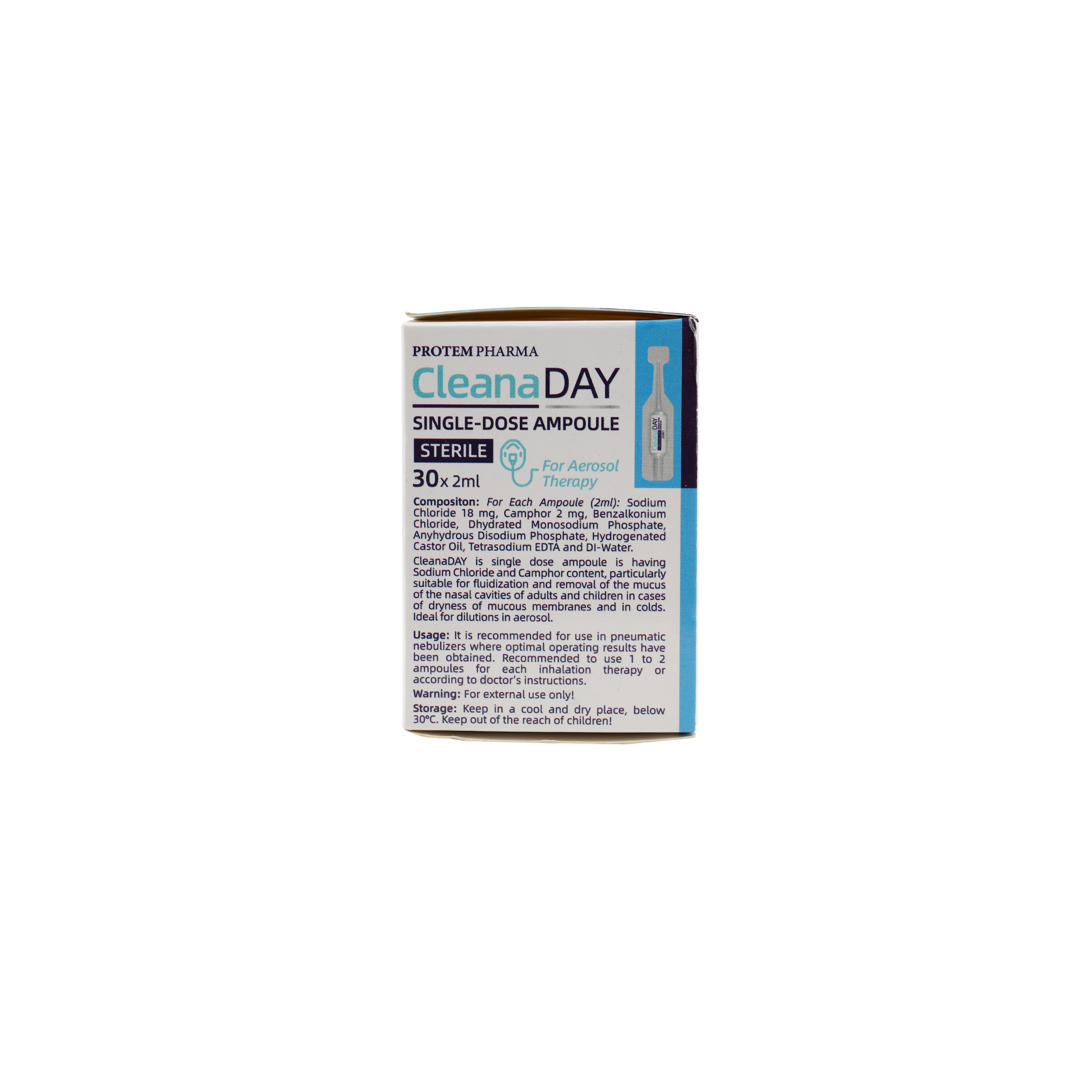 PROTEM PHARMA CLEANA DAY SOLUTION 2ML X 30AMPOULE