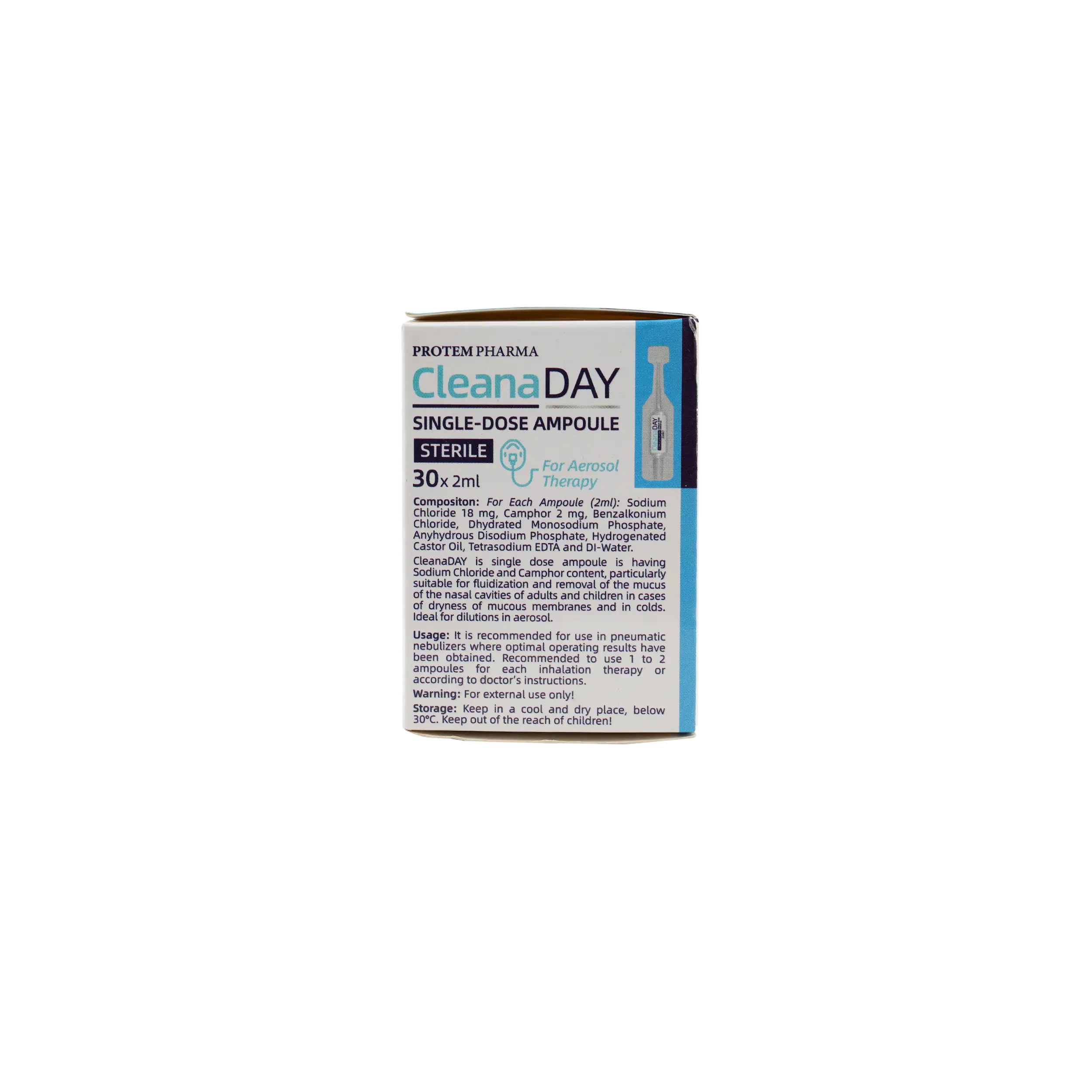 PROTEM PHARMA CLEANA DAY SOLUTION 2ML X 30AMPOULE