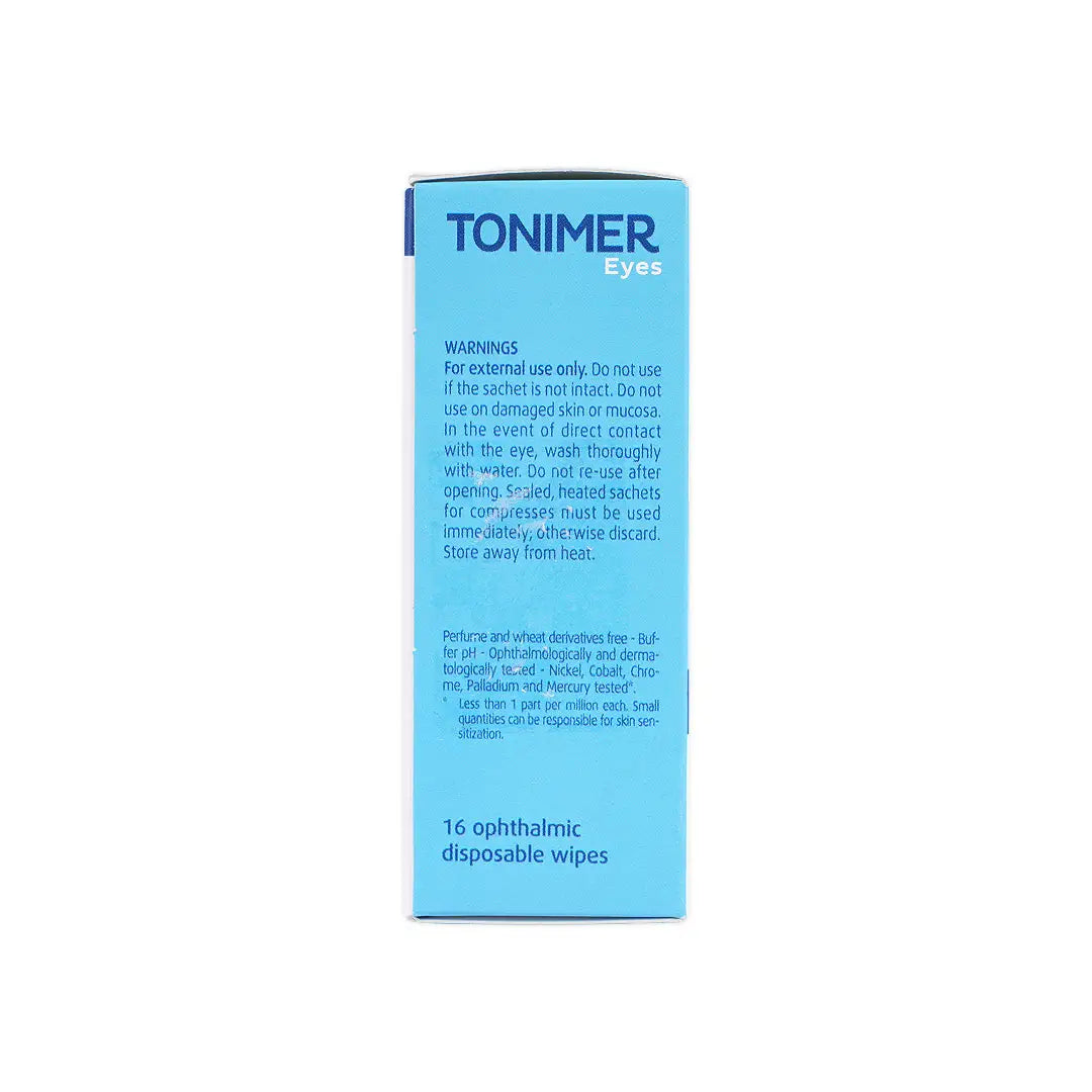 47536-Tonimer Eye Ophthalmic 16 Wipes +1