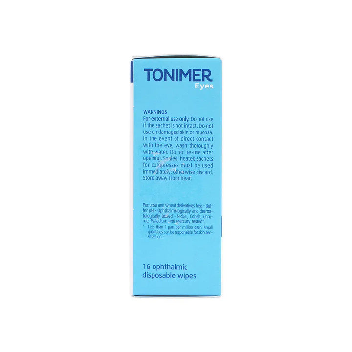 47536-Tonimer Eye Ophthalmic 16 Wipes +1