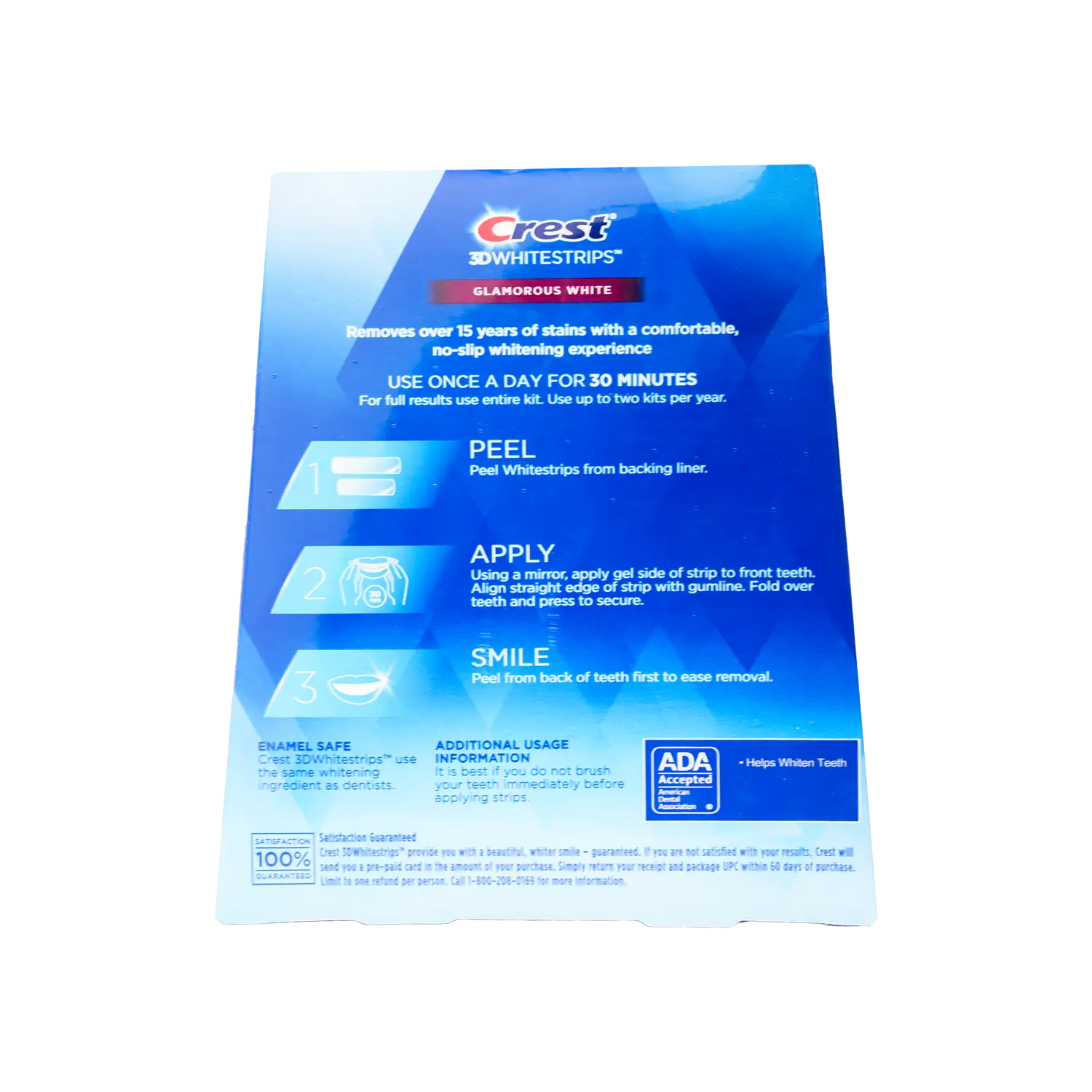 Crest 3d White Strips Glamorous White 28pcs