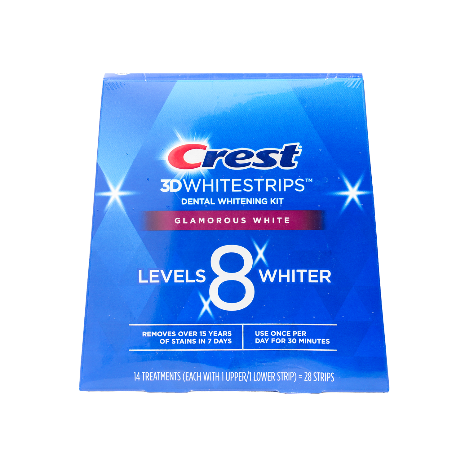 CREST 3D WHITE STRIPS GLAMOROUS WHITE BOX 14CT