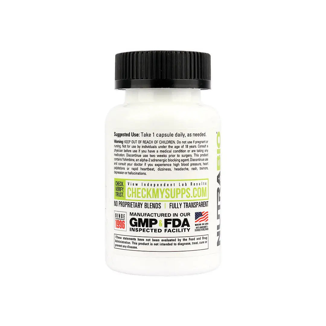 47571-Nutrabio Yohimbe 100Mg 90Cap +1