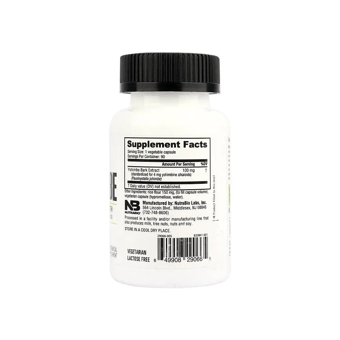 Nutrabio Yohimbe 100mg 90cap