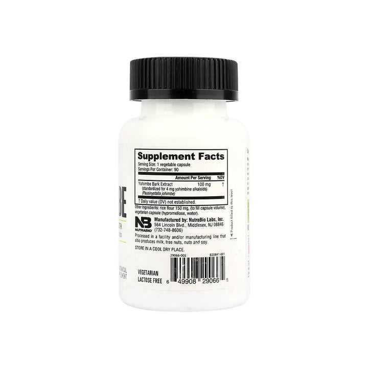 47571-Nutrabio Yohimbe 100Mg 90Cap +2