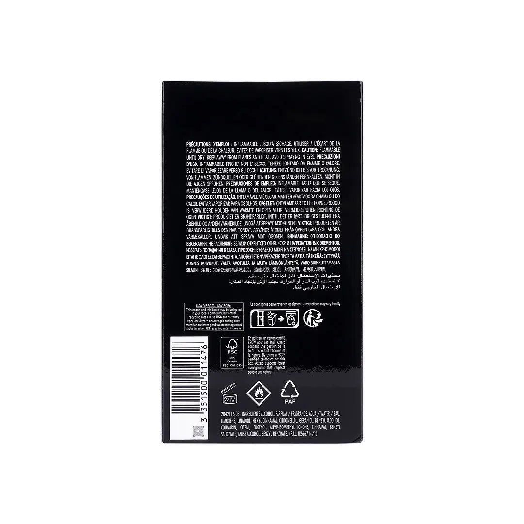 47580-Azzaro Vaporisateur Spary EDT 100ML +6