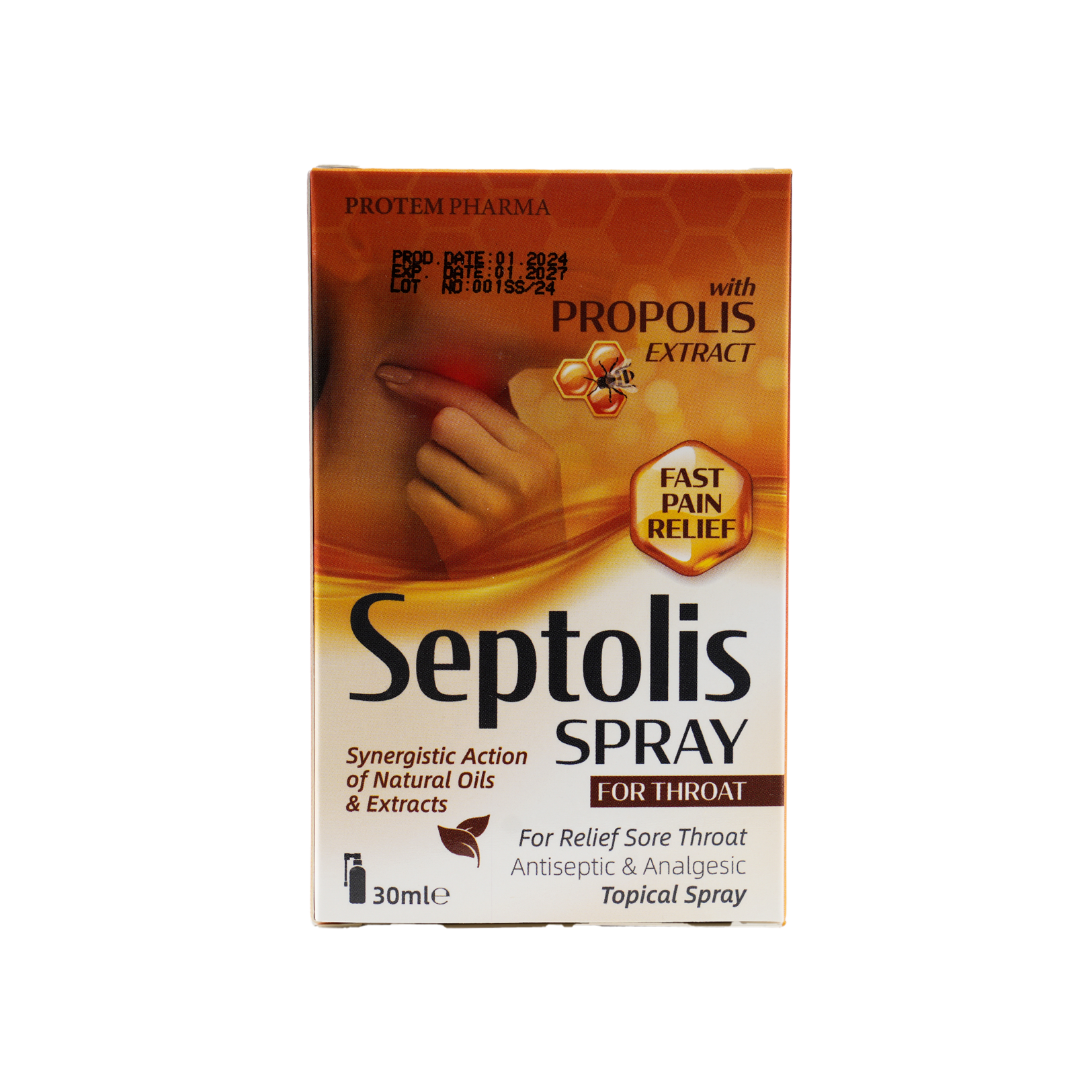 PROTEM PHARMA SEPTOLIS TOPICAL SPRAY 30ML