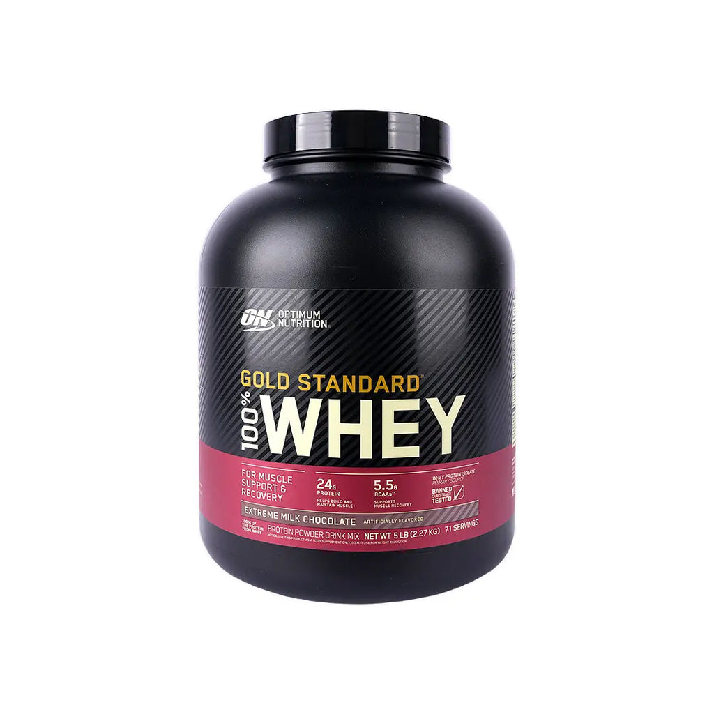 أو إن جولد ستاندرد واي بروتين بنكهة شوكلاته الحليب الغنية - 2.27 كجم بودرة