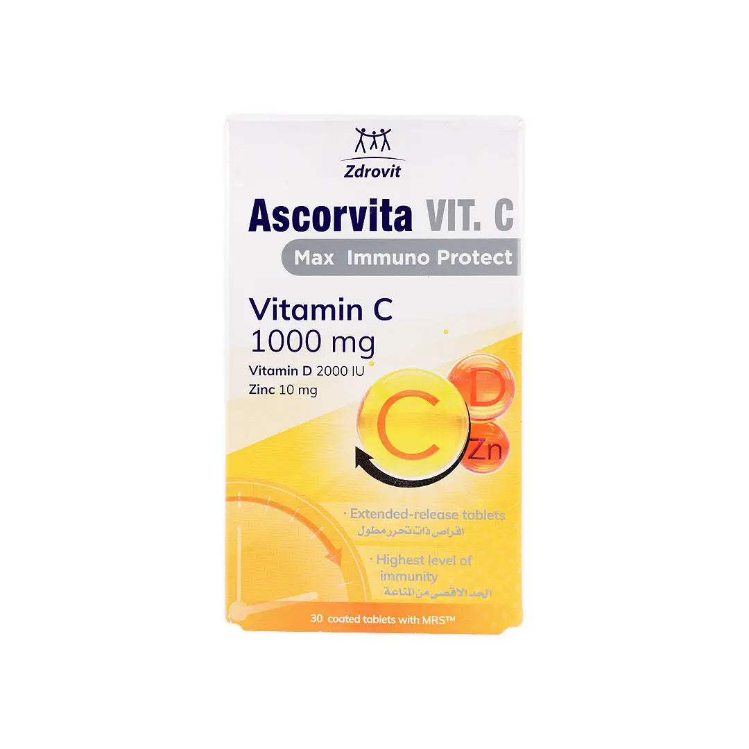 ZDROVIT ASCORVITA VIT C 1000MG 30TAB