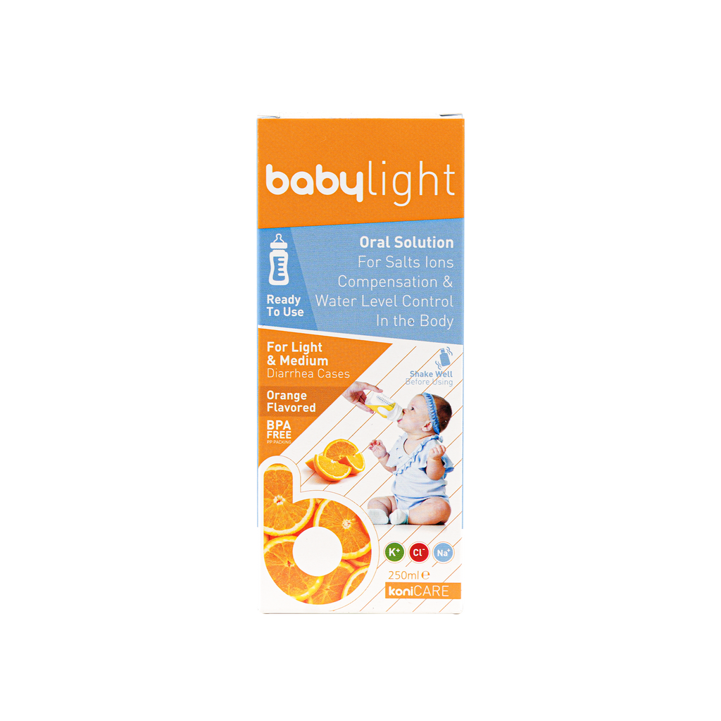 KONICARE BABYLIGHT ORAL SOLUTION 250ML - ORANGE FLAVORED