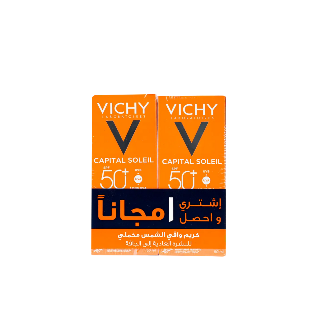 47658-Vichy Capital Soleil SPF50+Skin-Perfecting Velvety Cream 1+1 +3