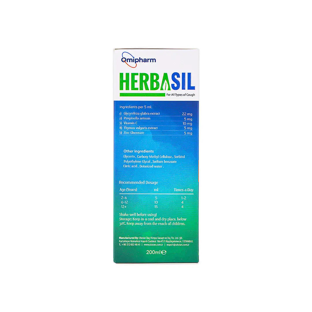 Herbasil Herbal Syrup With Zinc 200ml