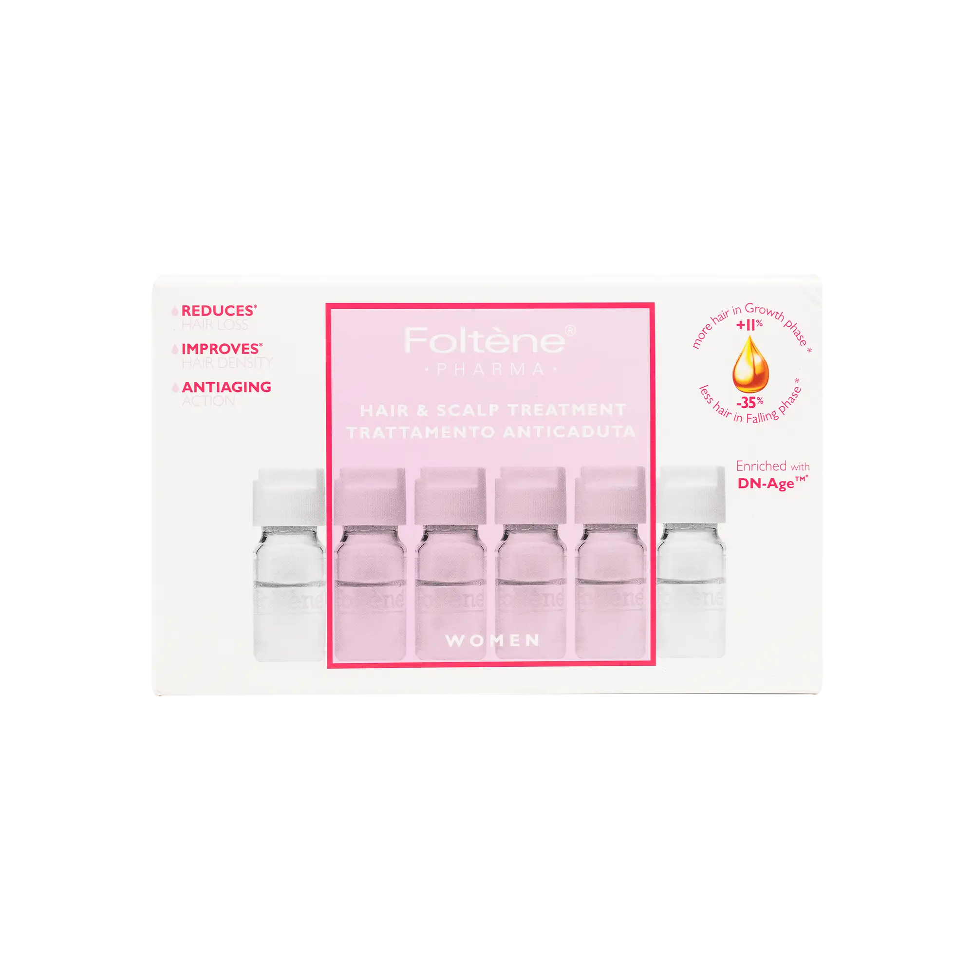 FOLTENE HAIR & SCALP TREATMENT WOMEN 12VIALS x 6ML