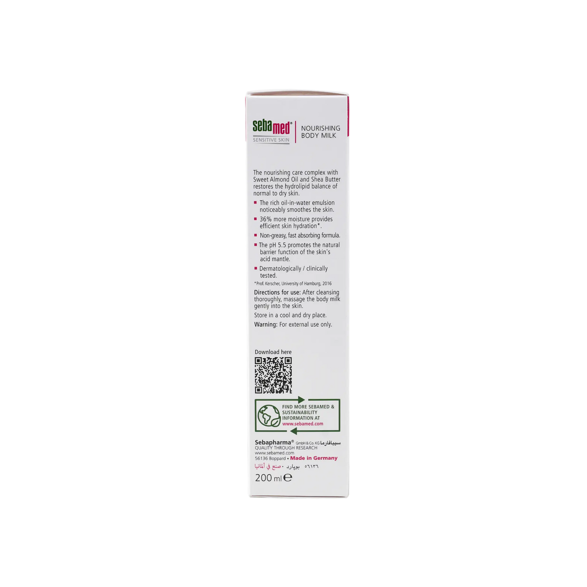 47680-Sebamed Nourishing Body Milk 200ml +1