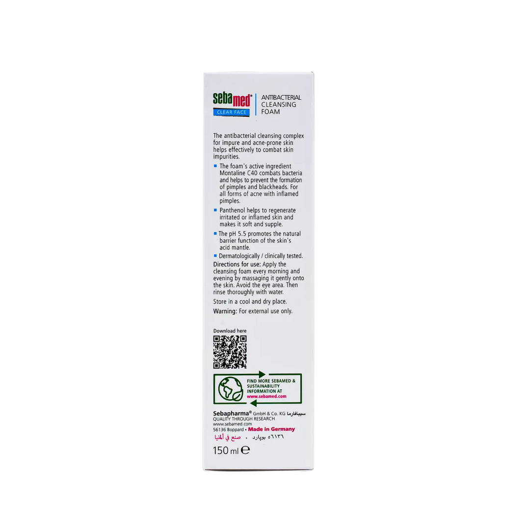 47683-Sebamed Antibacterial Cleasing Foam 150ml +1