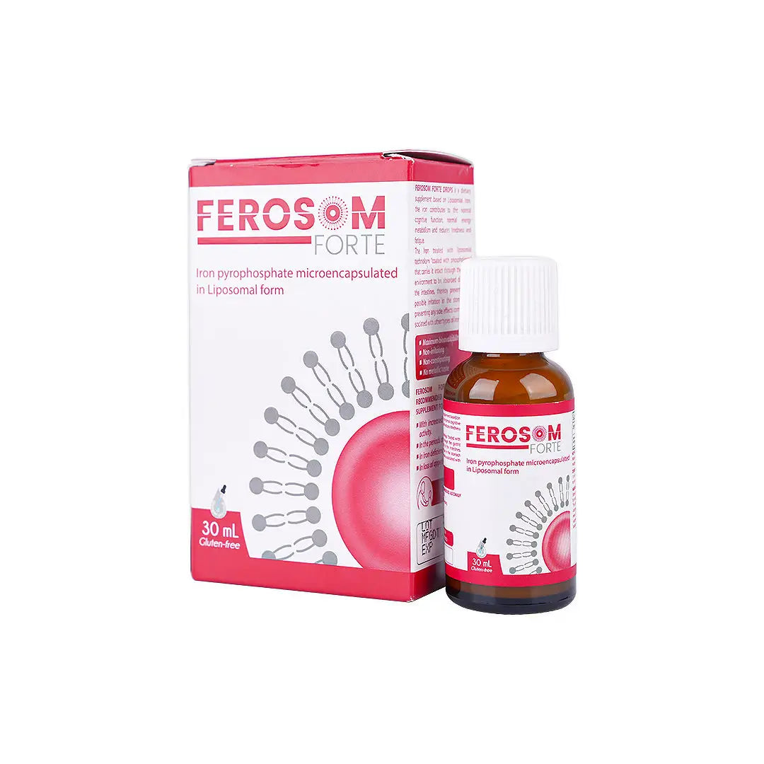 47687-Ferosom Forte Gluten Free 30Ml +8