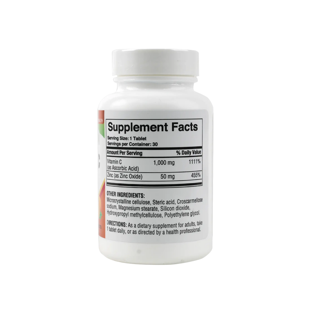 47728-Pure Health Vitamin C 1000Mg+Zinc 50Mg 30 Tablets +1