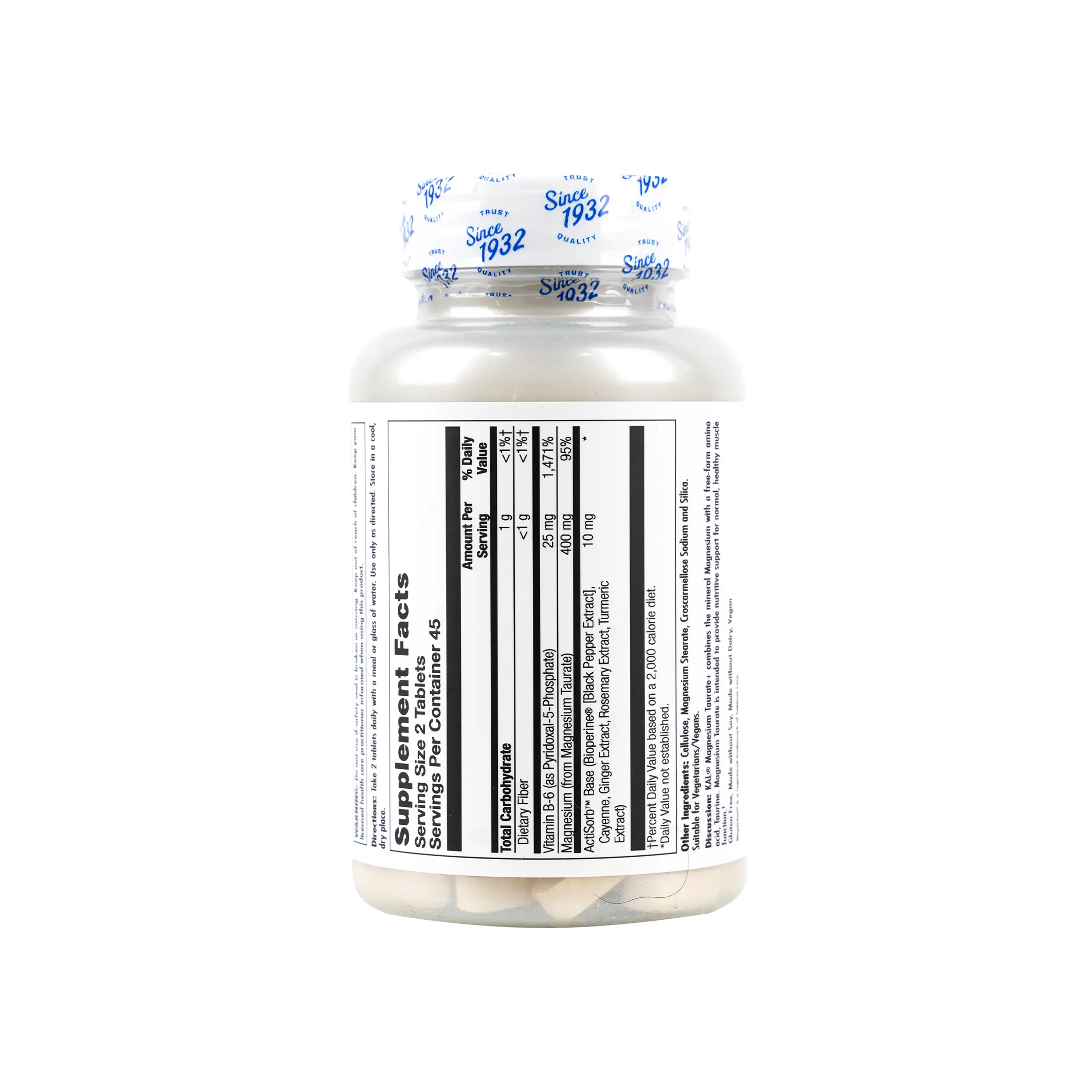 KAL Magnesium Taurate+ 400Mg 90Tab