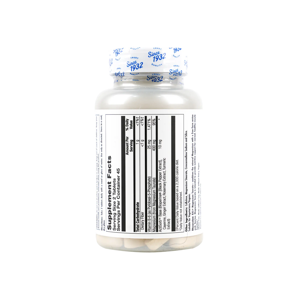 47739-KAL Magnesium Taurate+ 400Mg 90Tab +1