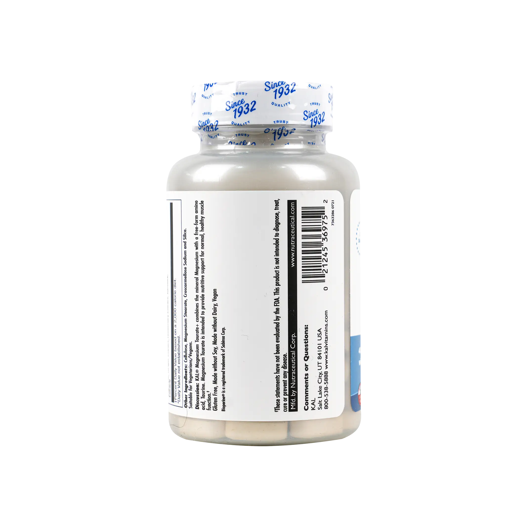 KAL Magnesium Taurate+ 400Mg 90Tab