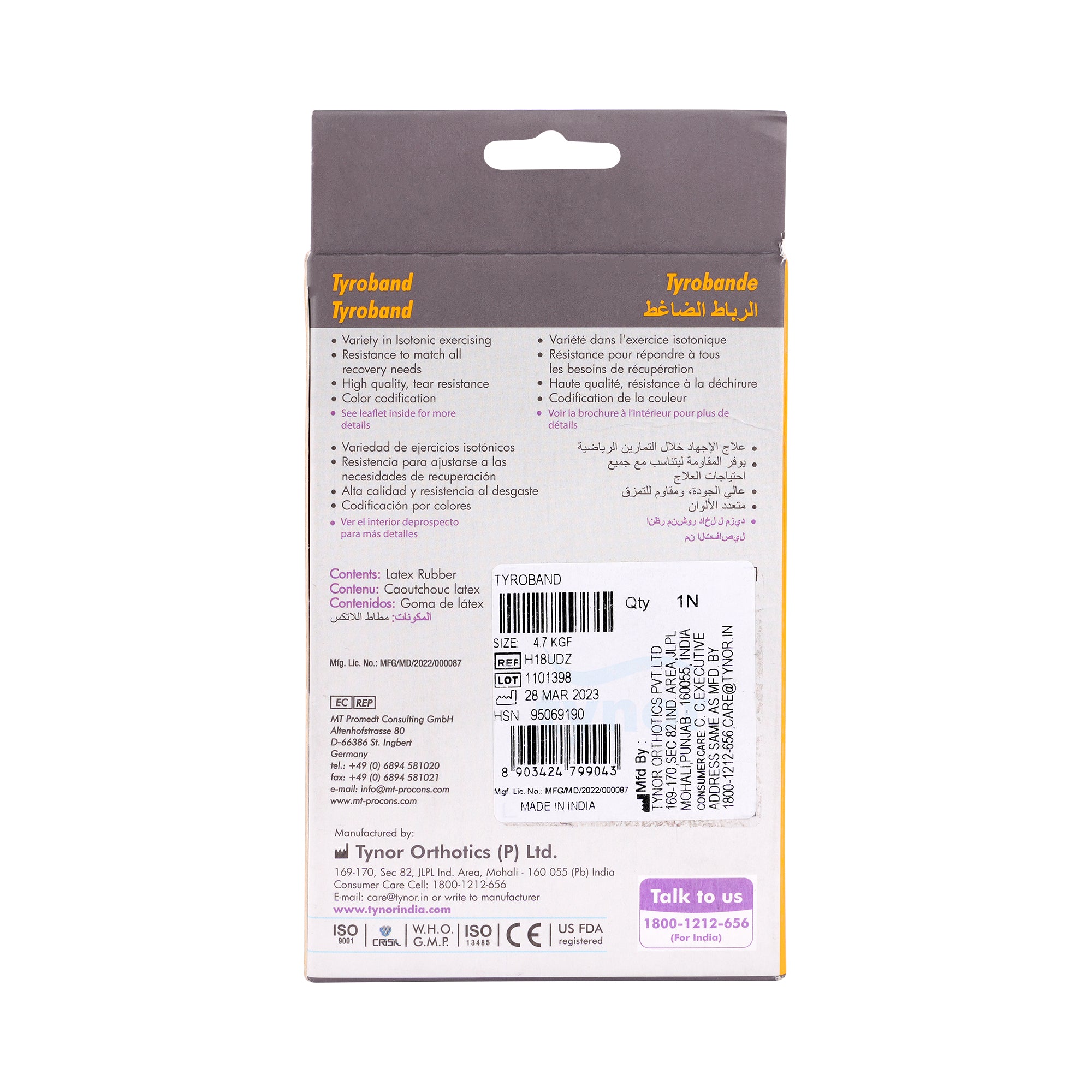 47742-Tynor Tyroband 4.7kg-H18 +1