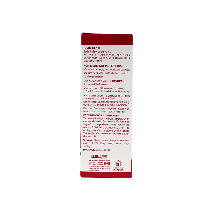 47746-Ferosom Forte Syrup 200Ml +6