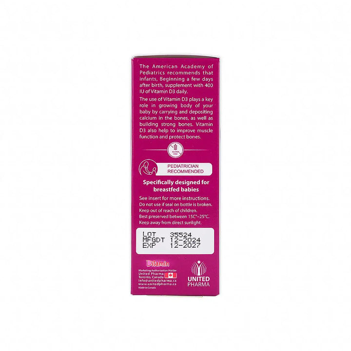 47747-Ditamin Babyvit Vit D3 400Iu Drops 10Ml +6