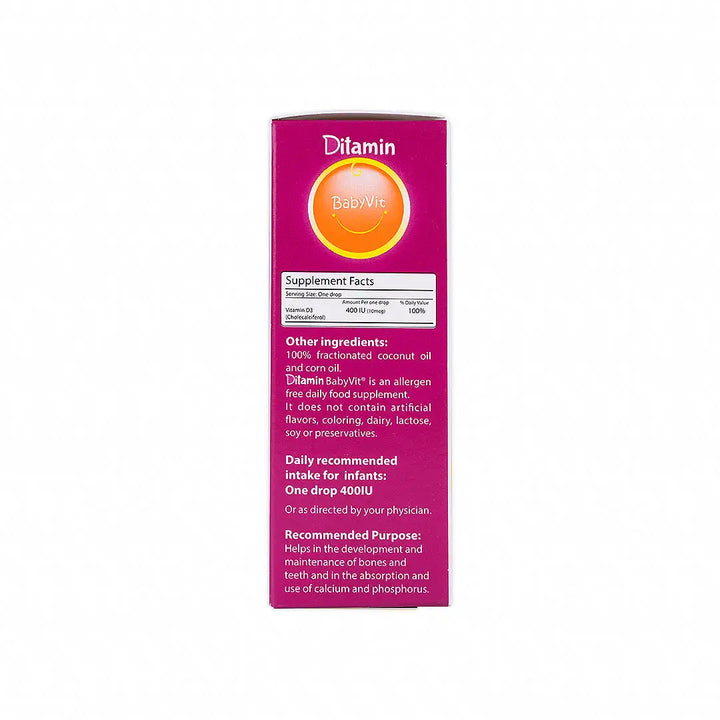 47747-Ditamin Babyvit Vit D3 400Iu Drops 10Ml +5