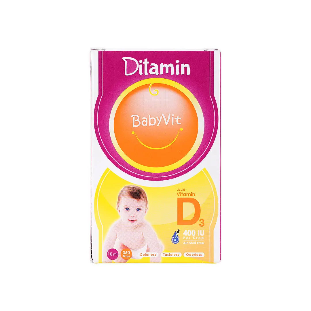 ditamin babyvit vit d3 400iu drops 10ml