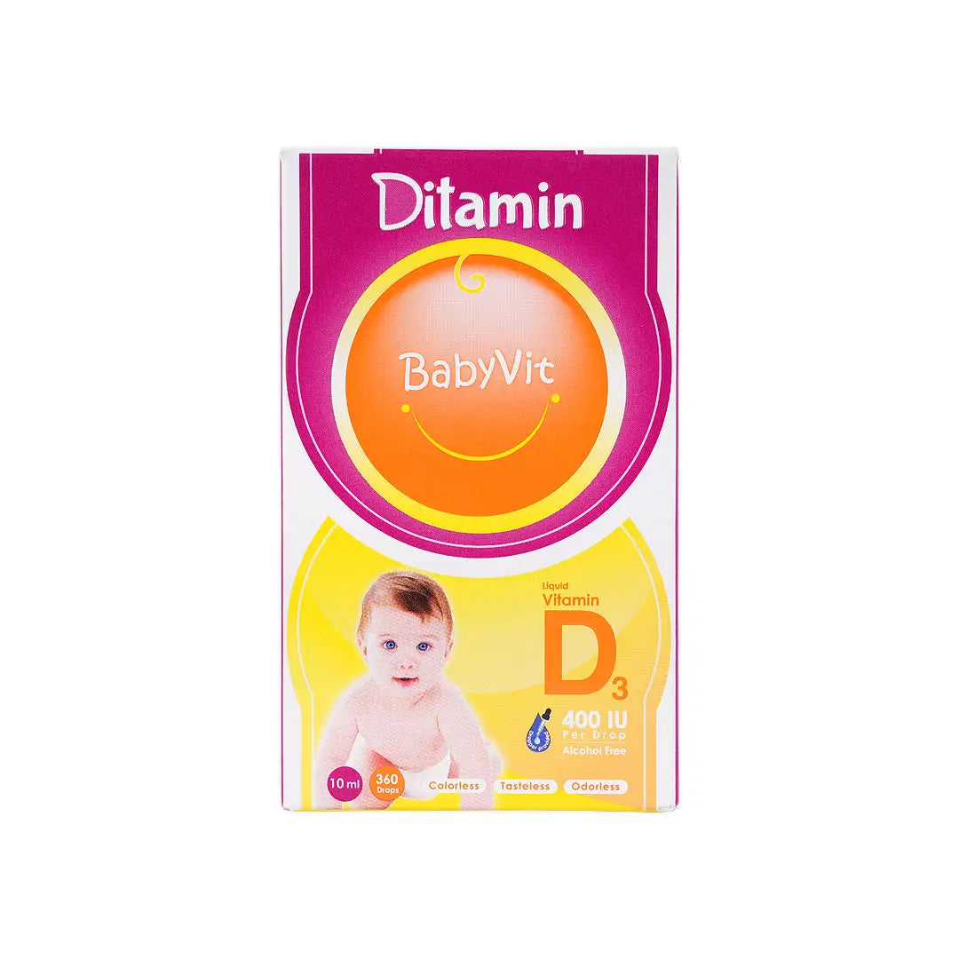 ditamin babyvit vit d3 400iu drops 10ml