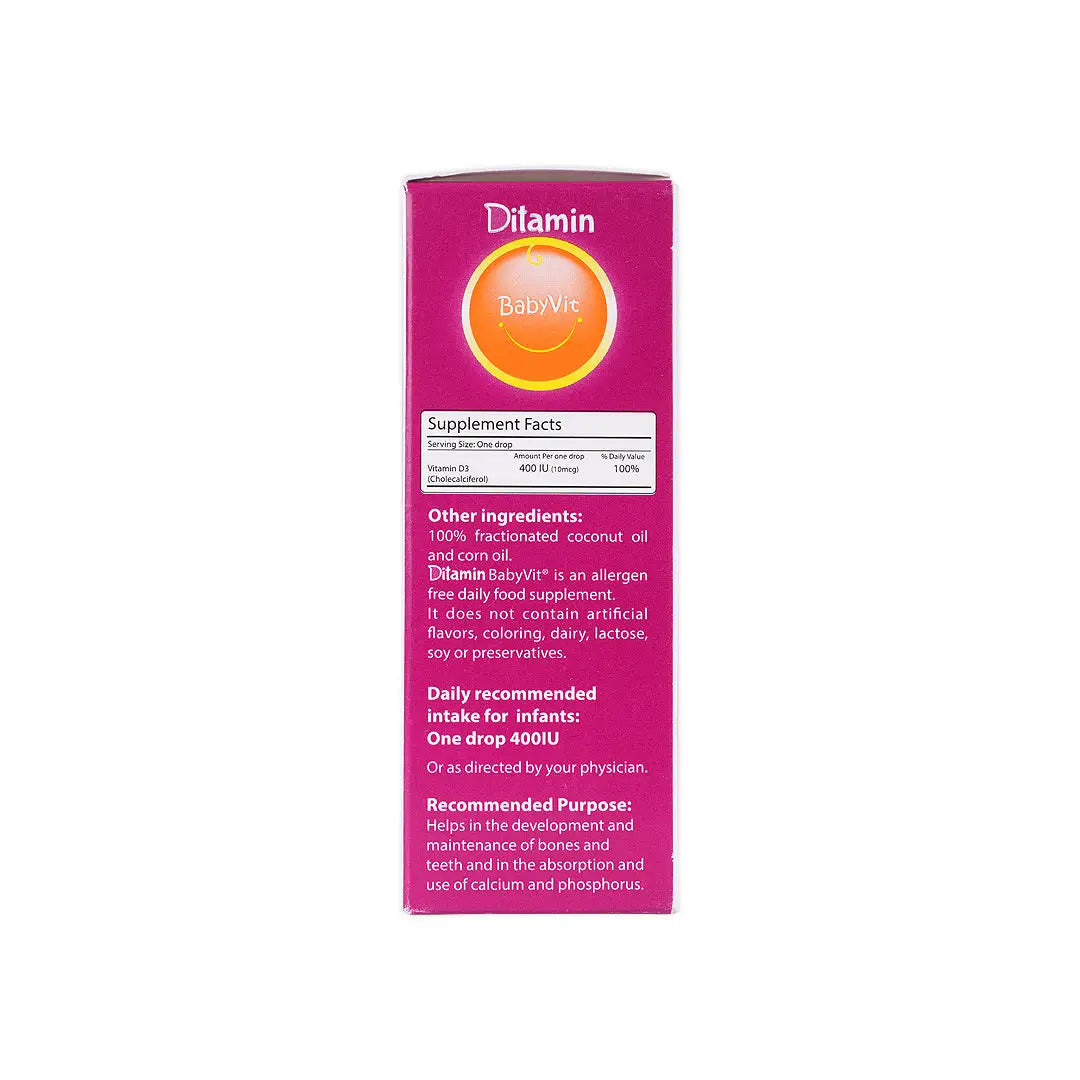 ditamin babyvit vit d3 400iu drops 10ml