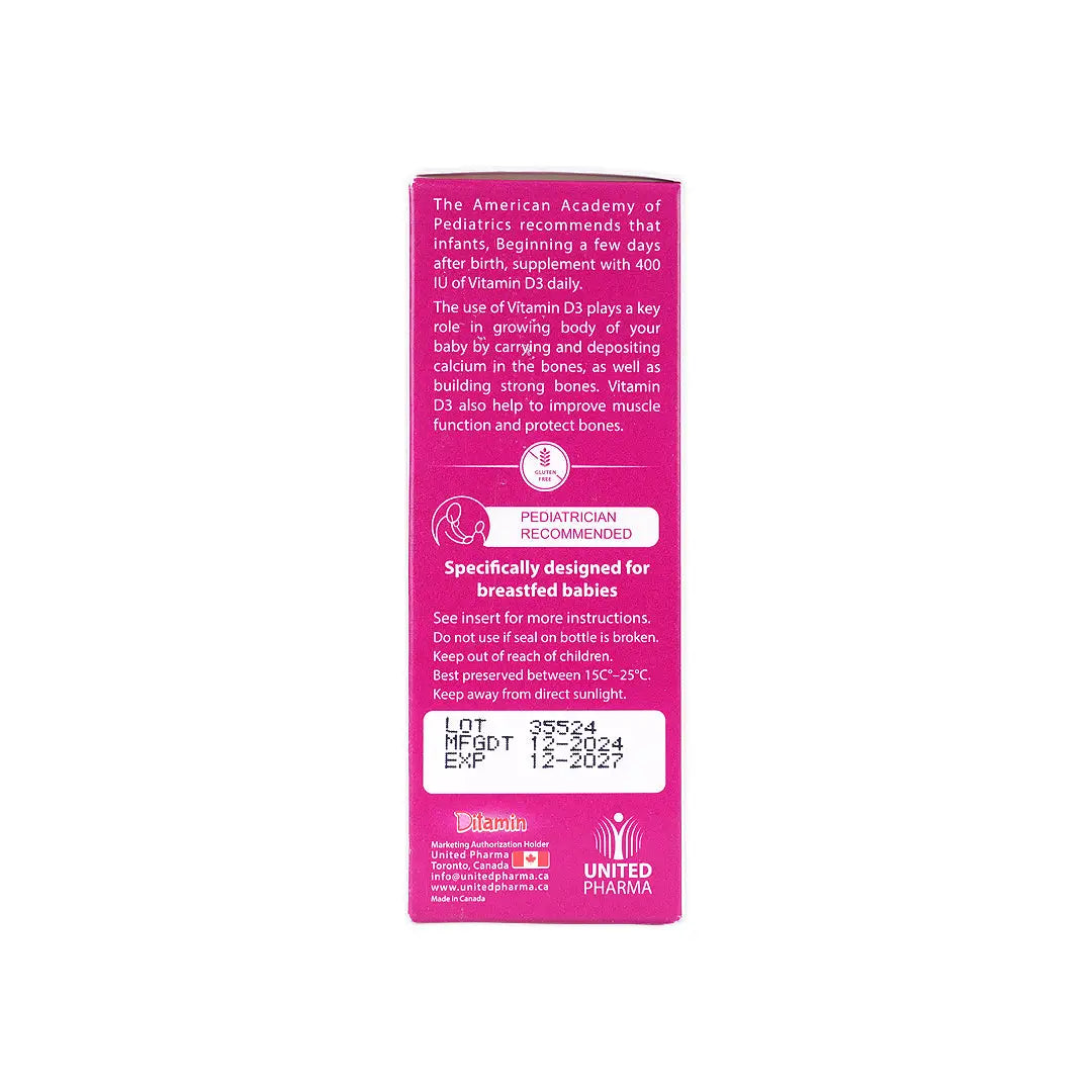 ditamin babyvit vit d3 400iu drops 10ml