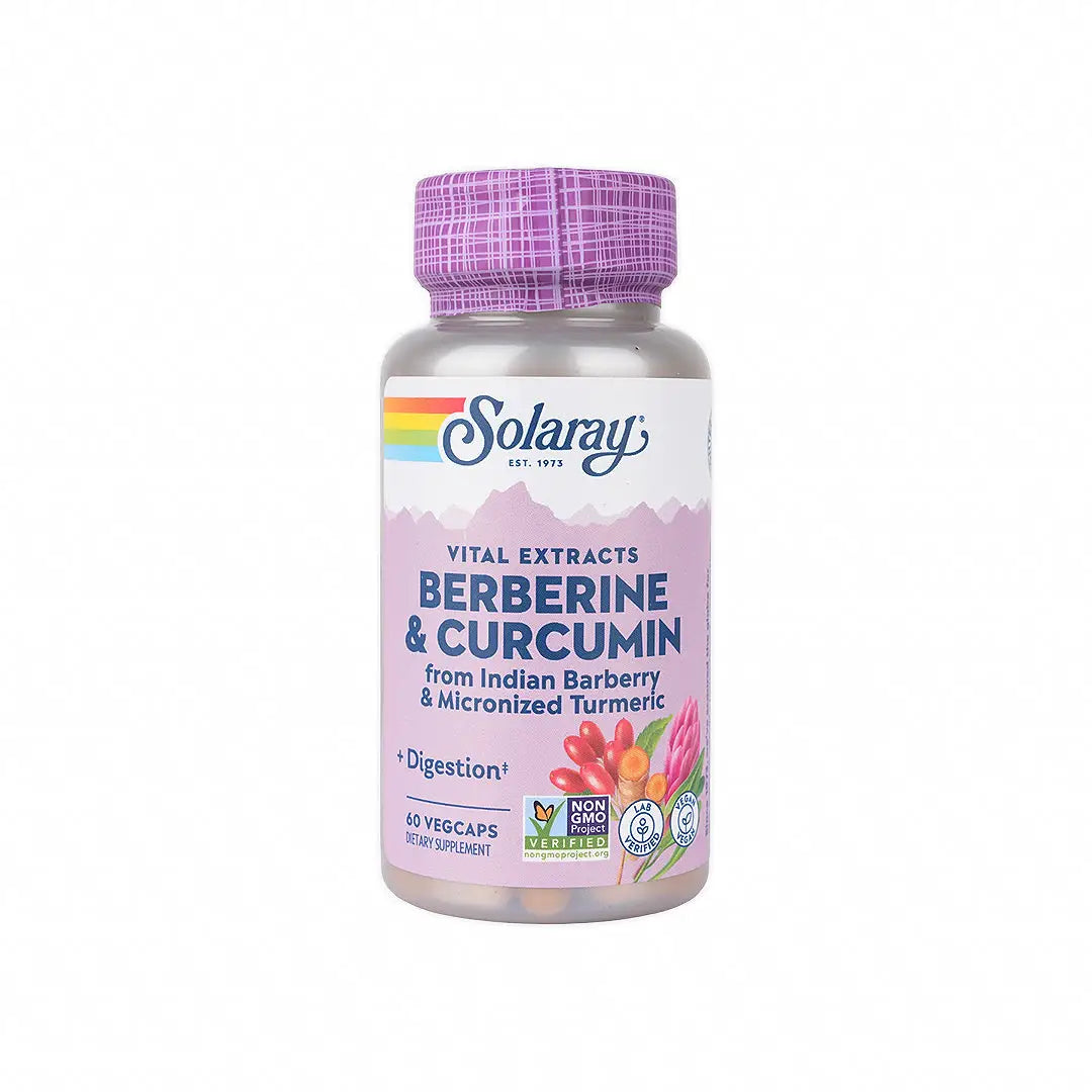 47753-Solaray Berberine & Curcumin 60 Caps