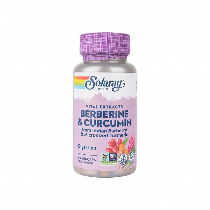 47753-Solaray Berberine &amp; Curcumin 60 Caps