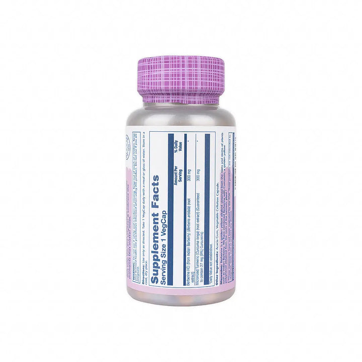 47753-Solaray Berberine &amp; Curcumin 60 Caps +2