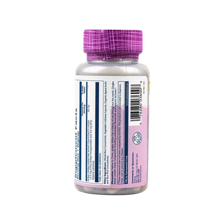 47755-Solaray Ginkgo Biloba +Cognitive Suport 60vegcaps +2
