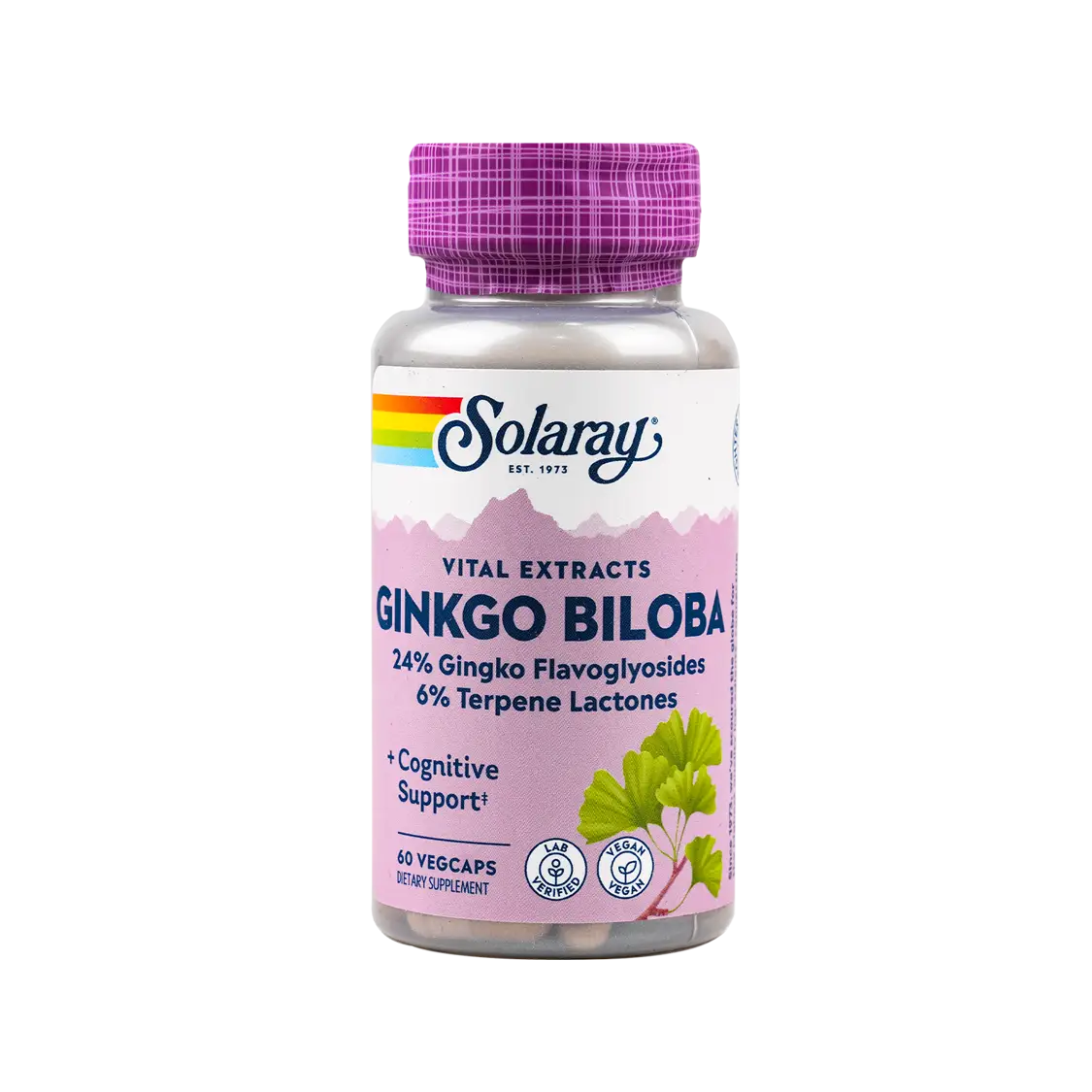 47755-Solaray Ginkgo Biloba +Cognitive Suport 60vegcaps