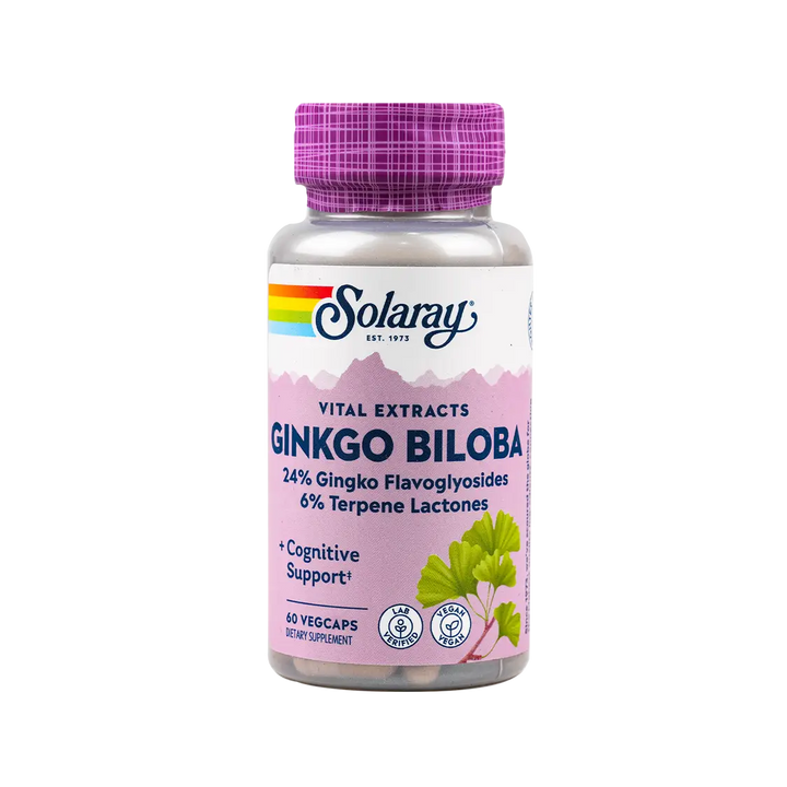 47755-Solaray Ginkgo Biloba +Cognitive Suport 60vegcaps