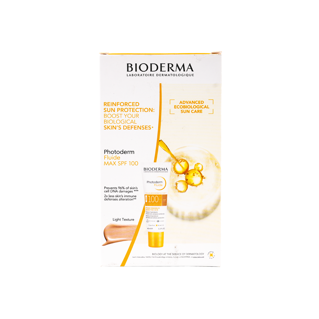 BIODERMA PHOTODERM FLUIDE MAX SPF100 CLAIRE LIGHT (1+1) 40G