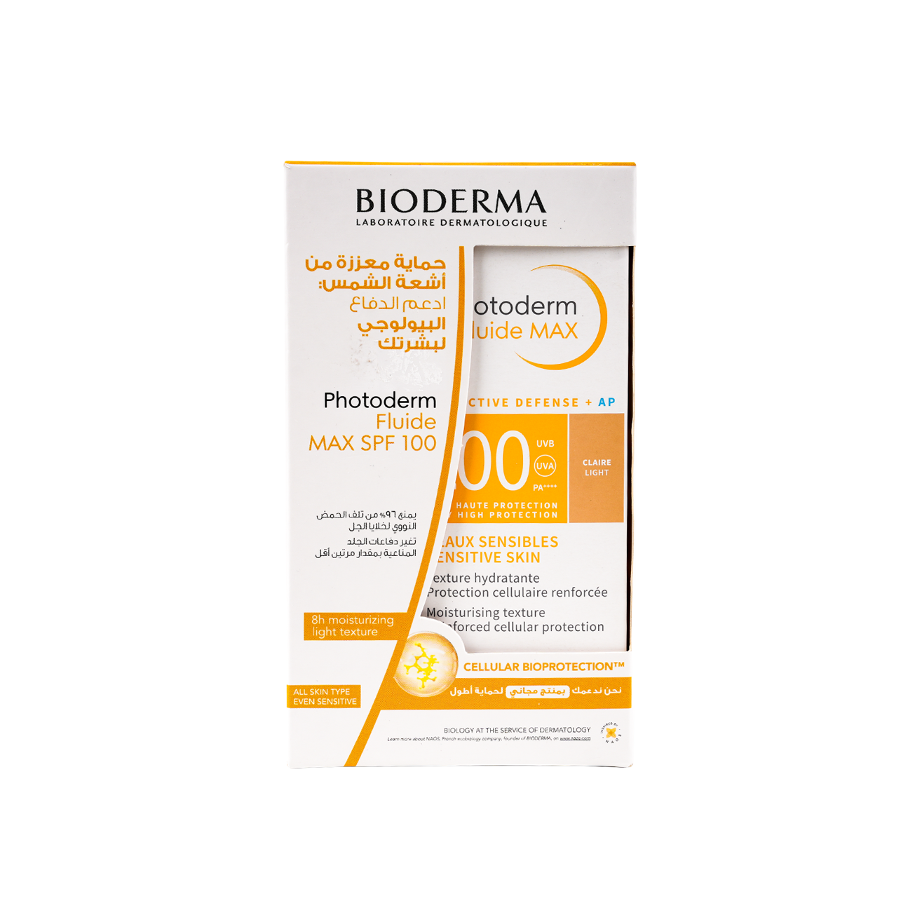 BIODERMA PHOTODERM FLUIDE MAX SPF100 CLAIRE LIGHT (1+1) 40G