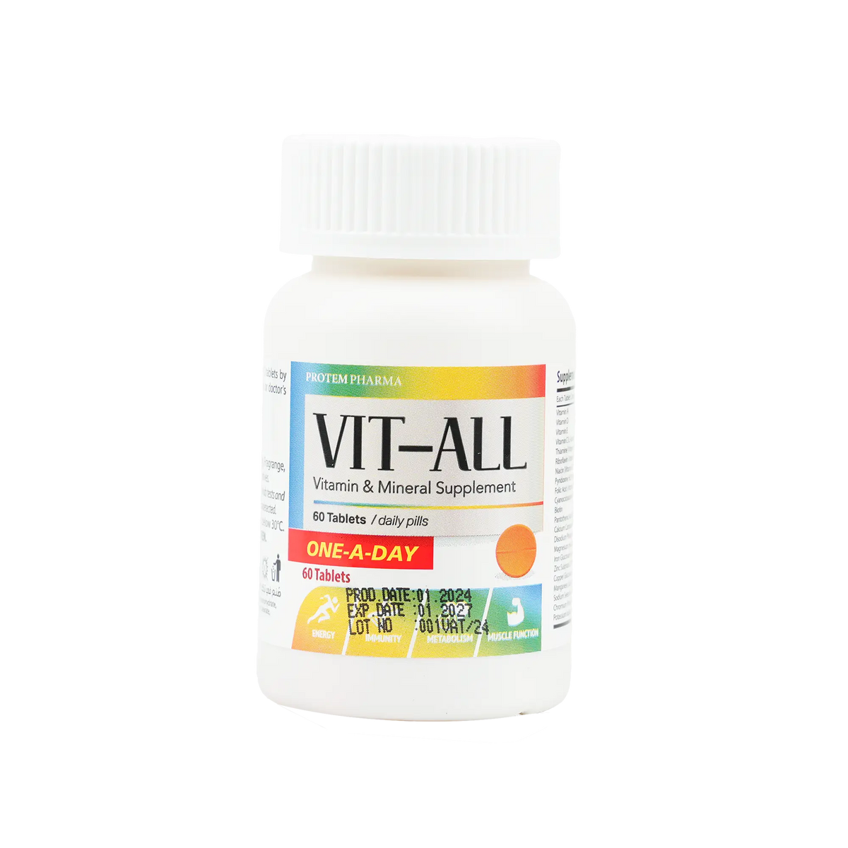 47765-Protem Pharma Vit-All A To Z 60Tab +1
