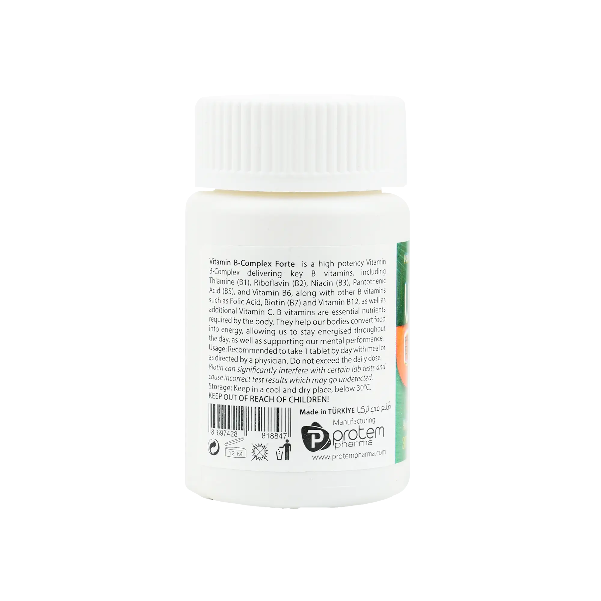 Protem Pharma Vit B Complex Forte 30Tab