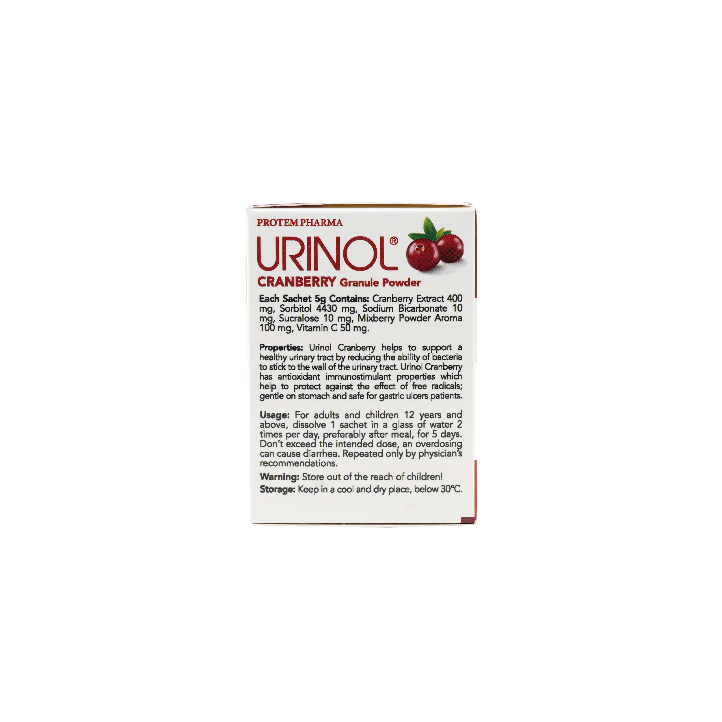 PROTEM PHARMA URINOL GRANULE POWDER 10X5 SACHETS