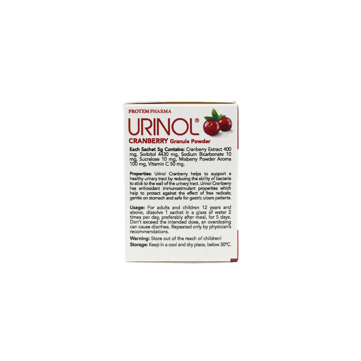 47768-Protem Pharma Urinol Granule Powder 10X5 Sachets +1