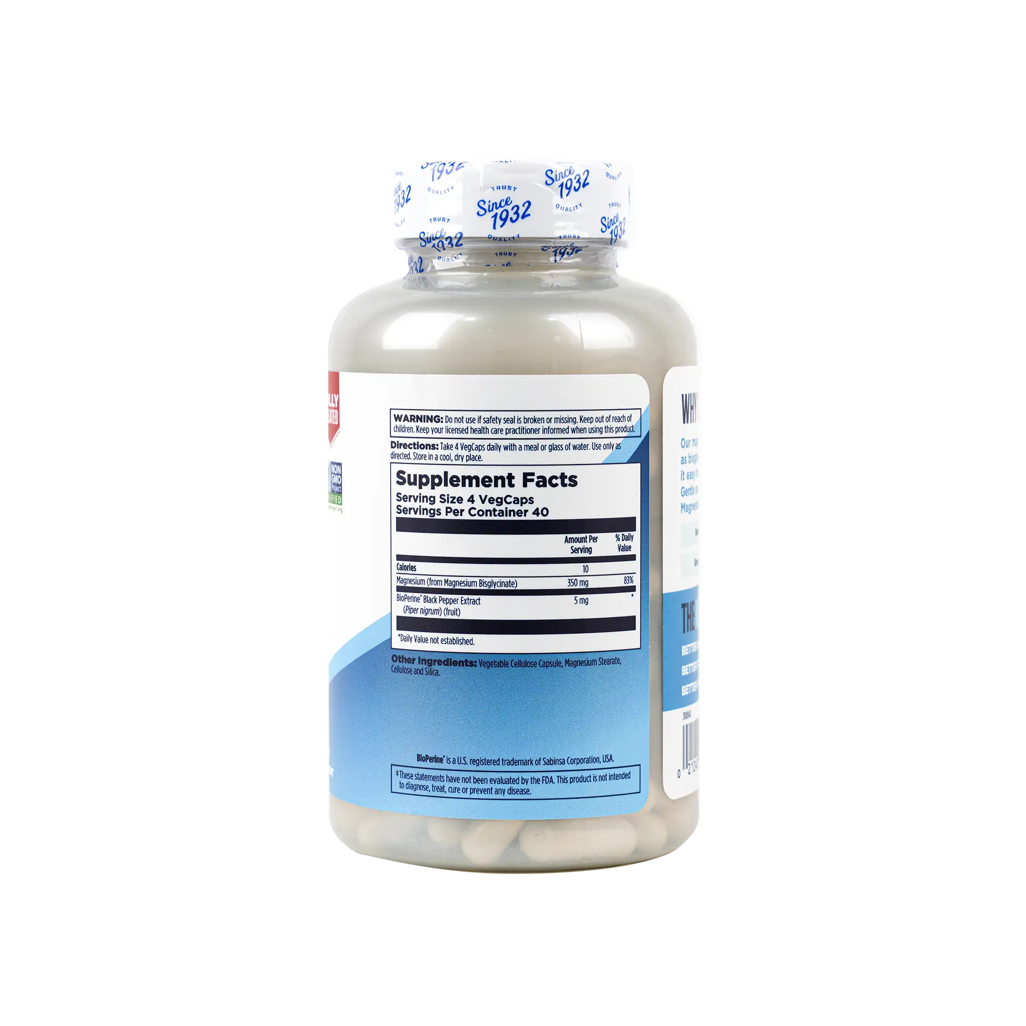 KAL Magnesium Glycinate 350Mg 160Caps