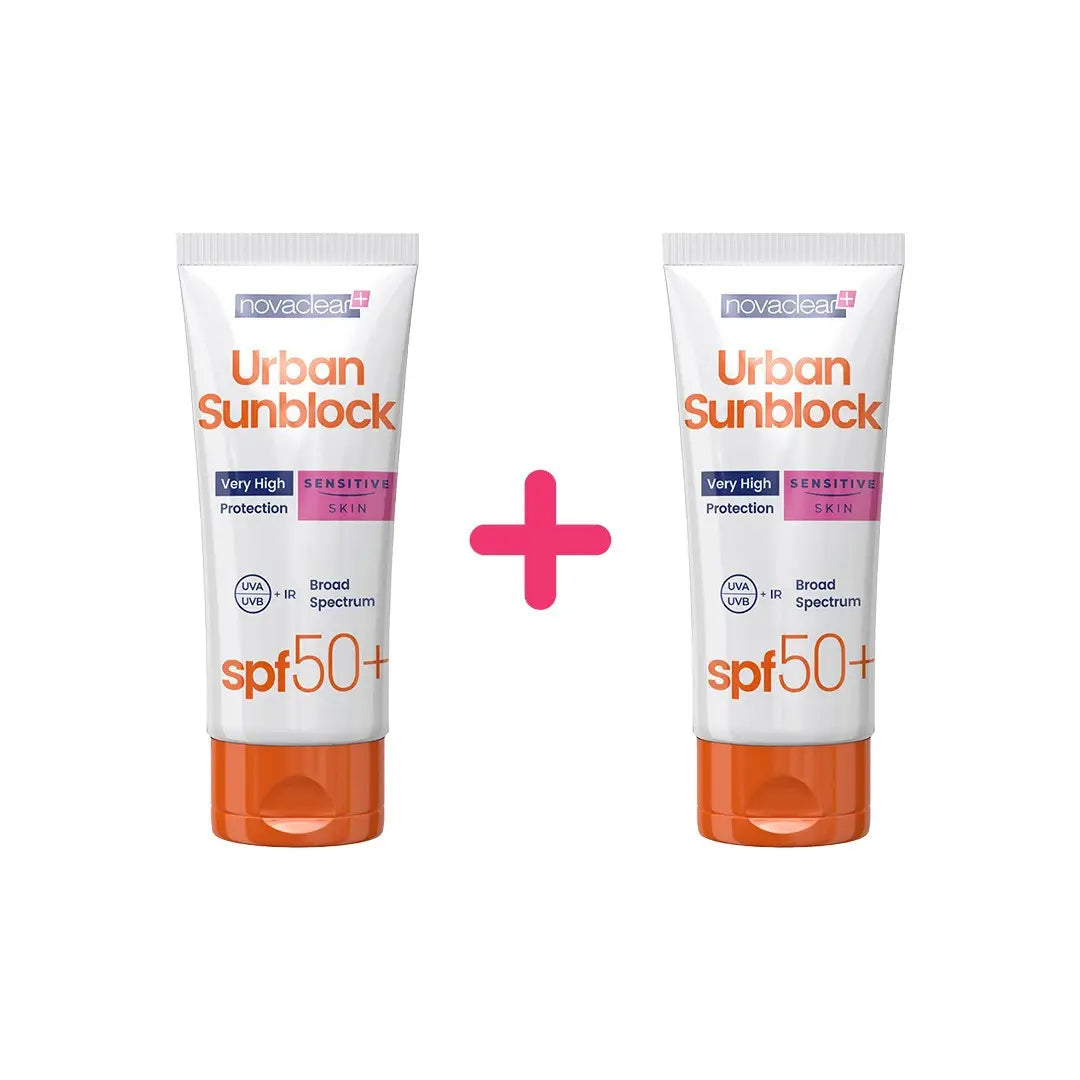 Novaclear Urban Sunblock SPF50+ Sensitive Skin 1+1 40Ml