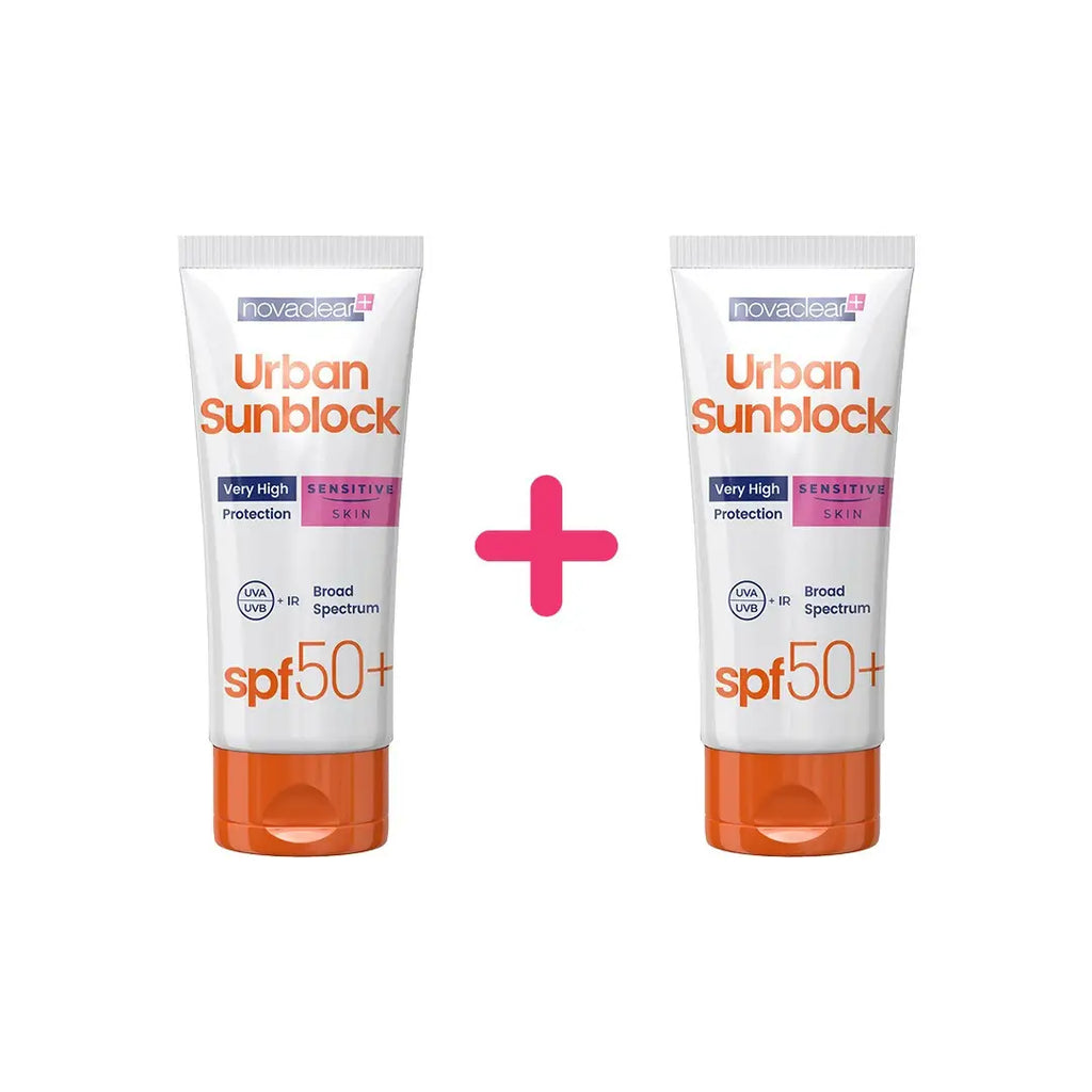 Novaclear Urban Sunblock SPF50+ Sensitive Skin 1+1 40Ml